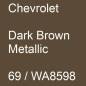 Preview: Chevrolet, Dark Brown Metallic, 69 / WA8598.